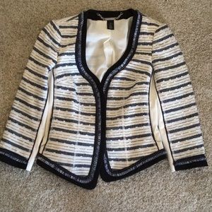 WHBM size 00 blazer. Neutral colors.
